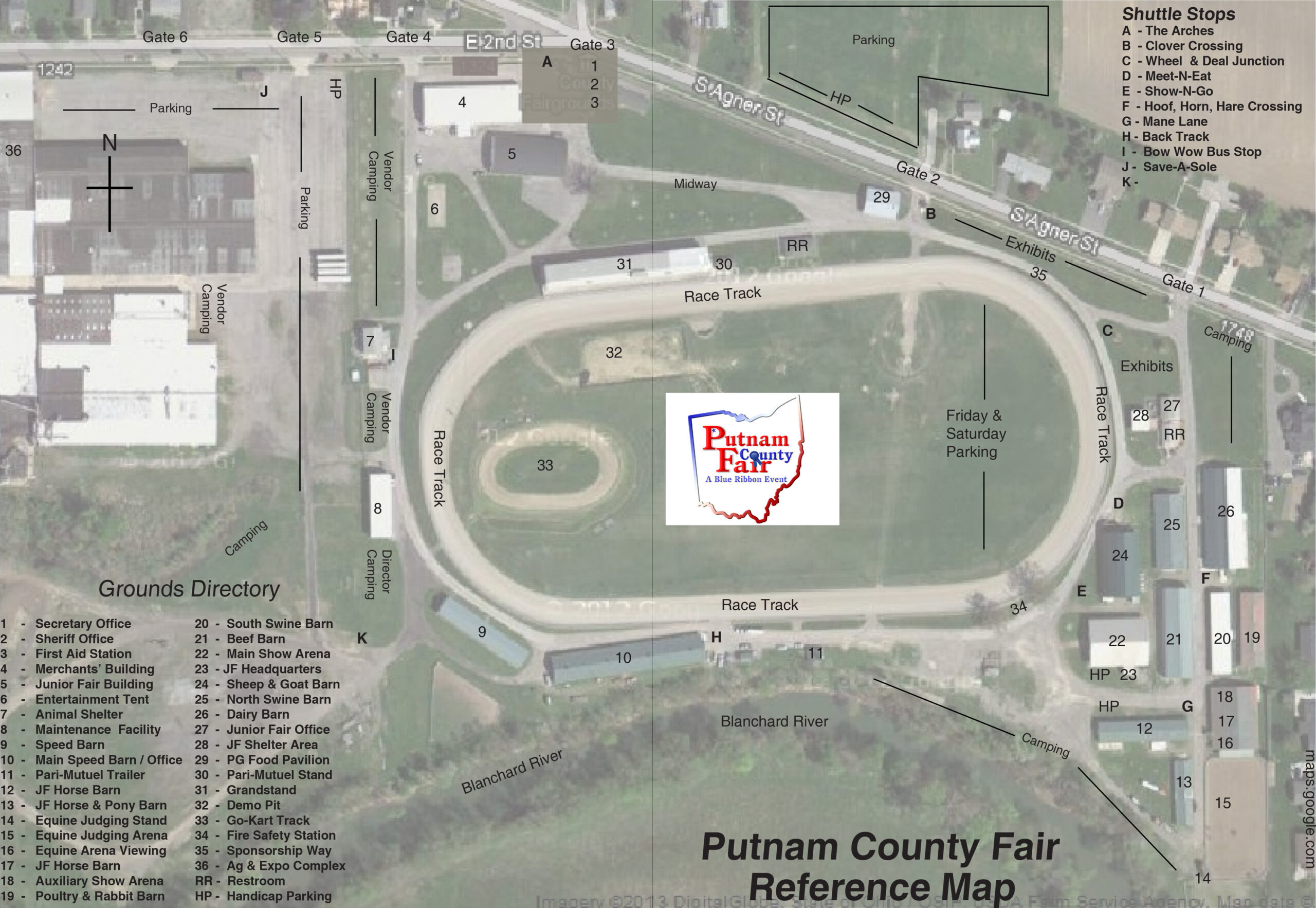 Fairgrounds Map Putnam County Fair